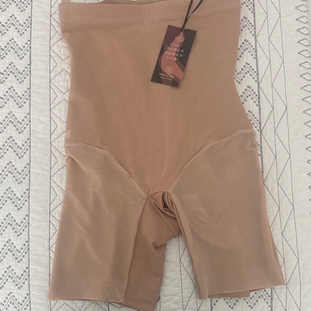 Honeylove Nude/Tan High-Waist Shaping Shorts
